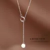 Pendant Necklaces Korean S925 Sterling Silver Fashion Simplicity Alphabet Necklace Luck Personalized Jewelry Gift Women