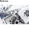 White Blue Bandana Patchwork Polo Shirt Men Summer Turn-down Collar Men's Shirt Short Sleeve Male Top 210603