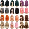 16 inç sentetik peruk 17 renklerde pelucas gevşek vücut dalga simülasyon İnsan saç peruk peruk-348