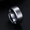 Fedi nuziali per uomo in acciaio inossidabile 316L con anello classico da 8 mm di nuova moda