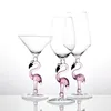 Creative Flamingo Vin Glas Cup Bordeaux Cocktail Champagn Goblet Party Bar Drinkware Bröllop Gåvor Hem Drycker Glasögon