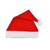 4 stks rode hoeden niet-geweven doek vilt CAP Santa Claus hoed decoratie kerstcadeau