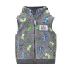 Autumn Winter Baby Thick Vest Girls Boys Berber Fleece Plush Toddler Cartoon Warm vest Jackets 211203