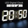 Grande LED Digital Wall Clock Data Time Celsius Nightlight Display Tabela Desktop relógios Desktop de sala de estar