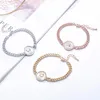 Bracelets de charme 2021 Pièces Bracelet Or Couleur Chaîne Couronne Reine Visage Bijoux À La Mode Pour Amant Cadeaux Élégants Pulseras Mujer283U