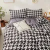 Sängkläder sätter chicieve 1 svartvitt stil mode bättre set underbar vacker smart högkvalitativ ER -pris