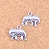 39 pièces Antique argent Bronze plaqué thaïlande monte éléphant pendentif à breloques collier à faire soi-même Bracelet Bracelet résultats 16*20mm