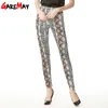 Leggings sexy in serpente per le donne Leggings a vita alta all'uncinetto Slim Femme Push Up Highstreet Legins 210428