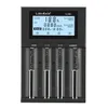 Liitokala lii-m4 4 slots Battery Smart Charger com tela LCD para 18650 26650 21700 32650 20700 21700 16340 AA AAA LITHIUM NIMH Bateria recarregável