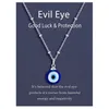 S2255 Fashion Jewelry Evil Eye Necklaces Resin Blue Eyes Choker Pendant Necklace