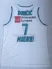Real Madryt Movie Basketball 7 Luka Doncic Jersey 77 MVP Euroliga Hiszpania Europa Slovenija Kolor zespołu Biały Wszystkie szyte Oddychające Uniwersyteckie Wysoka jakość