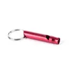 Mini Aluminium Alloy Whistle Keyring KeyChain för utomhussöverlevnadssäkerhet Keychain Sport Camping Hunting