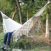 Hamac Boho Grand Macramé Brésilien Fringe 2 Personne Double Double Deluxe Hammock Tableau Net Chair à suspendre Hammock Swings Y200327