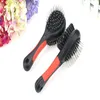 Two Sided Dog Hair Brush Double-Side Pet Cat Grooming Brushes Rakes Tools Plastic Massage Comb With Needle