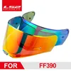 LS2 FF390 Breaker Full Face Motorcycle Helm Vervanging Lens met Anti-Mist Film Gaten Transparant Silver Rainbow Rook Vizier