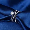 Cluster ringen 14k goud zirkoon diamant anillos dubbele wond verlovings bague bizuteria voor vrouwen sieraden wit topaz 925 met doos