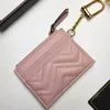 Wholesale Designer Card Holder Branded Multifunction Key Chain Zipper Coin Purse Clutch Wallet Case Fashion Unisex Bag Business Cardholder