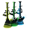 Silokon Palenie Bongs AK 47 Bubbler Wax Rigs Oil Rigns Hoishs Tobacco 10,6 cala kolorowy