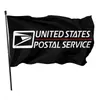 Bandeiras de poliéster 100d, serviços postais dos estados unidos, 3x5 pés, cores vivas, internas e externas, alta qualidade com dois ilhós de latão