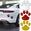 2 adet / takım 3D Hayvan Köpek Kedi Ayı Ayak Baskılar Sticker Su Geçirmez Serin Tasarım Pençe Ayakizi Araba Kamyon Kapı Dizüstü Dizüstü Motobike Notepad Için Sevimli Çıkartması Çıkartmalar