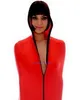 Costume da mummia in lycra spandex rosso Sacco a pelo con maniche a braccio interne Abito unisex Sacchi per il corpo Sacchi a pelo Catsuit Costume Full Outf239z