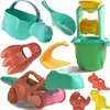 Summer Baby Soft Beach Toys Set Dinosaur Bucket Shovels Outdoor Game Children Sandbox Toys for Kids Play Sand Water Tools Kit 210803