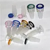 2 in 1 Glass Slides Bowl Pieces Bong Bowls Imbuto Rig Accessori per fumatori 14mm18mm Maschio Heady Water pipe dab rigs Bong Slide