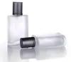 Atomiseur vide de parfum de bouteilles de pulvérisation en verre givré de 50 ml/1.69 Oz, brume Fine rechargeable