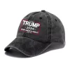 HAT TRUMP 2024 الولايات المتحدة الانتخابية الانتخابية قبعة البيسبول قبعة الحفلات تجعل أمريكا رائعة مرة أخرى سوداء القطن الأسود سبارات 0125