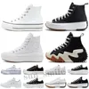 Chuck Taylor All Star Platform Move Run Star Hike Классические холст мужские женские повседневные туфли Чак Большие глаза Кроссовки Платформа Обувь Тройной Черный Белый Высокий