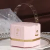 Stobag 5pcs / lot Cand biscotti di coccole confezione cioccolato scatola di imballaggio di nozze Decorazione regalo di laurea per il compleanno Bambino Doccia creativa 210602