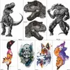 Dinosaur Monster Tijdelijke Tattoos Sticker Roar Tyrannosaurus Rex Custom Tattoo Body Art Arm Wrist Fake Tatoos Mannen