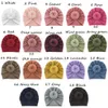 Waffle Turban Baby Round Knot Headwraps Ciambelle per bambini Fasce per capelli Ragazze Bambini Bonnet Beanie Caps Newborn Photography Puntelli