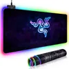 Stor RGB Mouse Pad xxl Gaming Mousepad LED Mause Pad Gamer Copy Razer Mouse Matta Stor tangentbordsmusmatta Matta med bakgrundsbelyst present