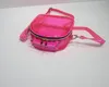 DHL50pcs sac à dos sac femmes PVC clair gelée grande capacité fermeture éclair étanche sacs à bandoulière 6 couleurs