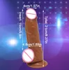 Riesiger realistischer großer schwarzer Penis-Dildo, Nachahmung von Penissen, Nachahmer für sexy Falos, 21 x 4,8 cm, Phalos-Masturbation, Silikon, Spielzeug für Erwachsene