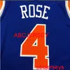 4# ROSE blue basketball jersey Embroidery XS-5XL 6XL