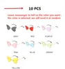 Lunettes de soleil œil de chat papillon irrégulières sans bords pour femmes, en alliage élégant, nuances surdimensionnées, vente en gros