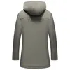 Mężczyzny Trench Coats marka wiosenna jesień mężczyźni z kapturem dłuższa najwyższej jakości moda męska kurtki odzieży wierzchniej wiatrówki s-4xl viol22
