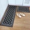 black and white doormat