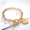 Goccia di trasporto Gioielli Donne Rose Love Bracciale Braccialetti Braccialetti in acciaio inox Gold Love Heart Bracciali per il regalo di compleanno AA118