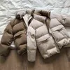 CRRIFLZ Senhoras Inverno Sólido Down Jacket Mulheres Oversize Loose Coat Colarinho Grosso Quente Causal Chic Parka Estilo 211130