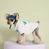 かわいいペットTシャツベスト服雲プリント犬スウェットジャケットアパレルシナウザーパグテディパイパイコスチューム