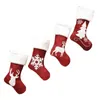 Noel Süslemeleri Çorap Ren Geyiği Elk Kar Tanesi Baskı Çocuk Hediyeler Ağacı Dekorasyon Ev Dekor, 4 adet