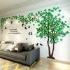 3D Tree Acryl Spiegel Sticker Decals DIY Art TV achtergrond Poster Woondecoratie Slaapkamer Woonkamer Wallstickers