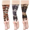 Automne hiver femmes Leggings chauds mode épaississement thermique neige cerf Slim pantalon dame léopard imprimé floral pantalon 211204