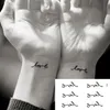 Waterproof Temporary Tattoo Personality Language Beautiful Sticker Sexy Bady Art Fake Tatto Neck Wrist For Womenand Men