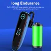 Ear-hook Bluetooth Earphones Single Ear Ultra-Long Battery Life Big Batterys Waterproof Business Earbuds Car Headset With Power Digital Display