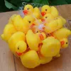 Bebek Banyo Su Oyuncak Oyuncaklar Sesler Mini Sarı Kauçuk Ördekler Çocuklar Yüz Yüzme Plaj Hediyeleri Banyo
