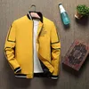 Men's Bomber Zipper Jacket for men brand clothing casual mens jacket coat printed quality outerwear male black 0625 211126